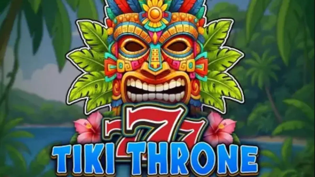 777 – Tiki Throne slot game interface na may tropikal na tema