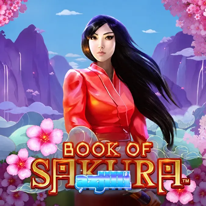 Book of Sakura slot reels na may cherry blossom theme